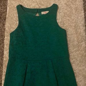 Girls green GB dress size Large